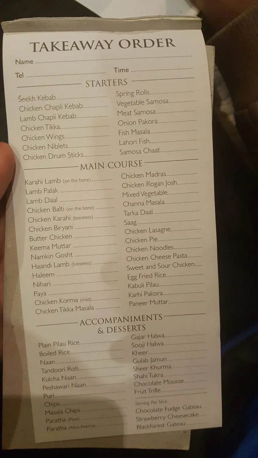 Menu 3