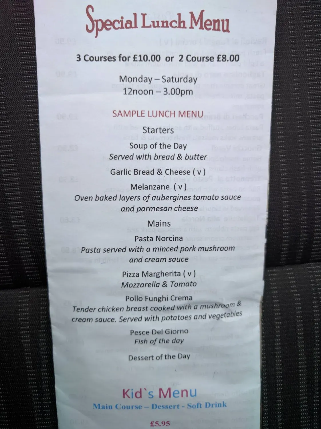 Menu 1