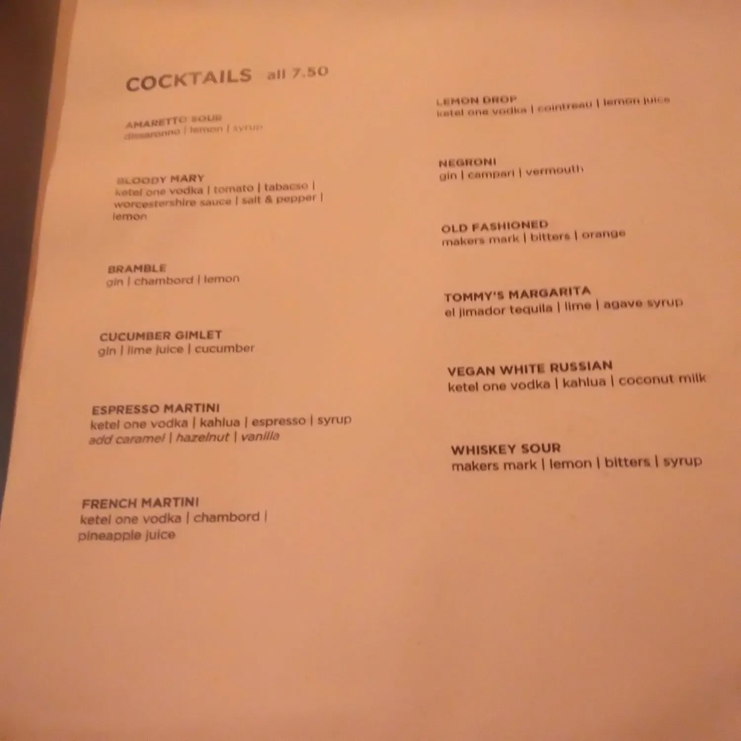 Menu 2