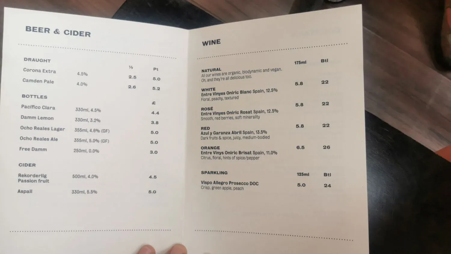 Menu 1