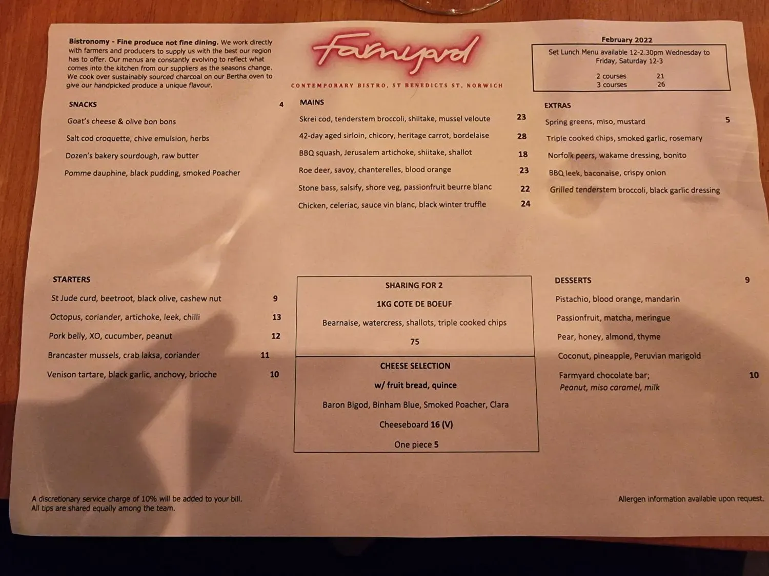 Menu 1