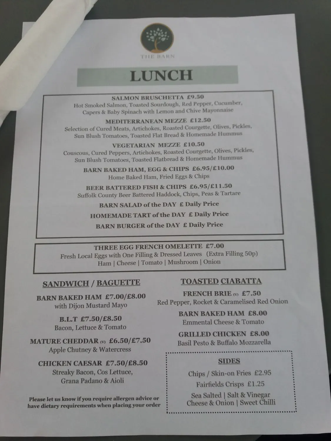 Menu 2