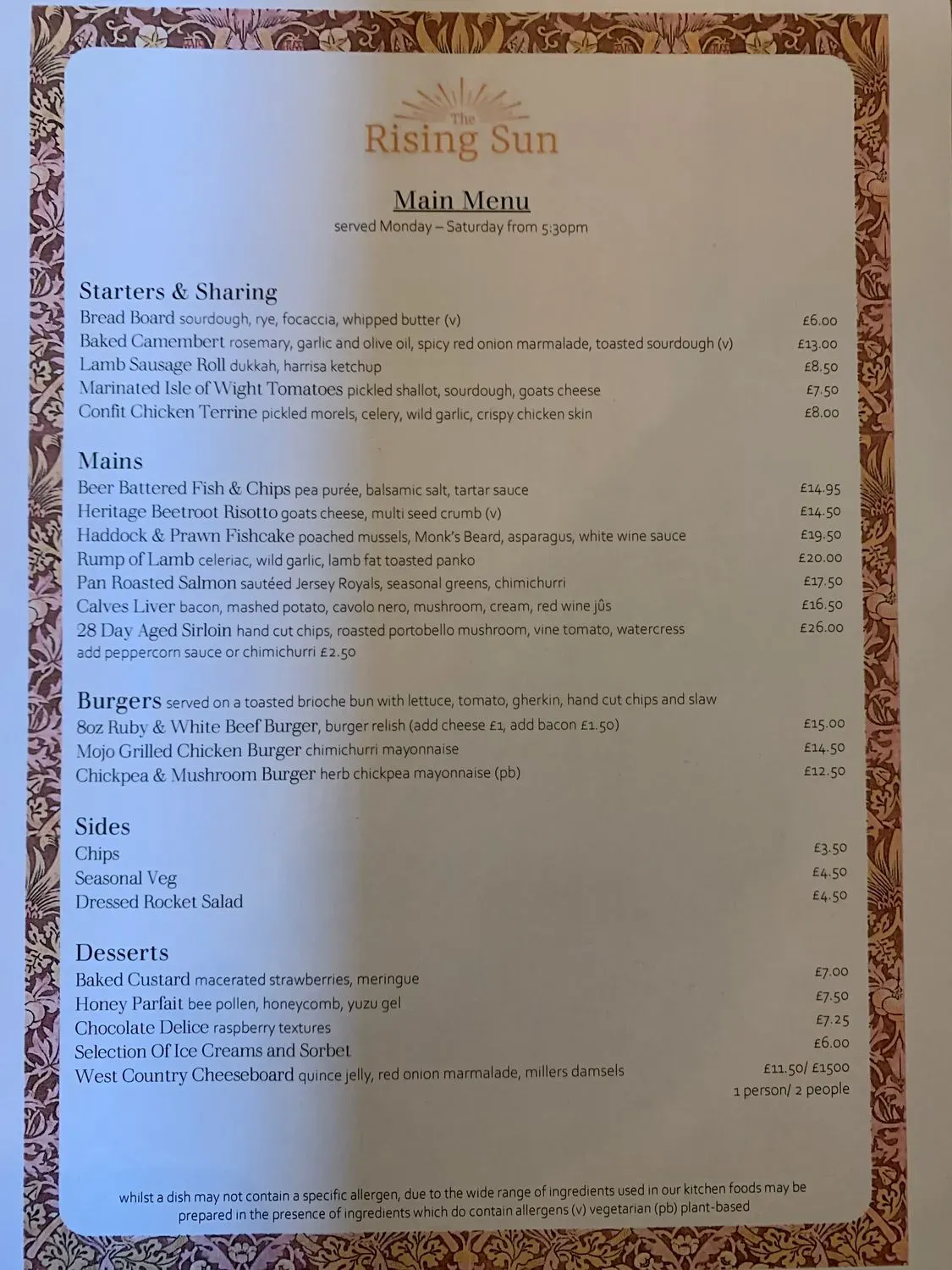 Menu 2