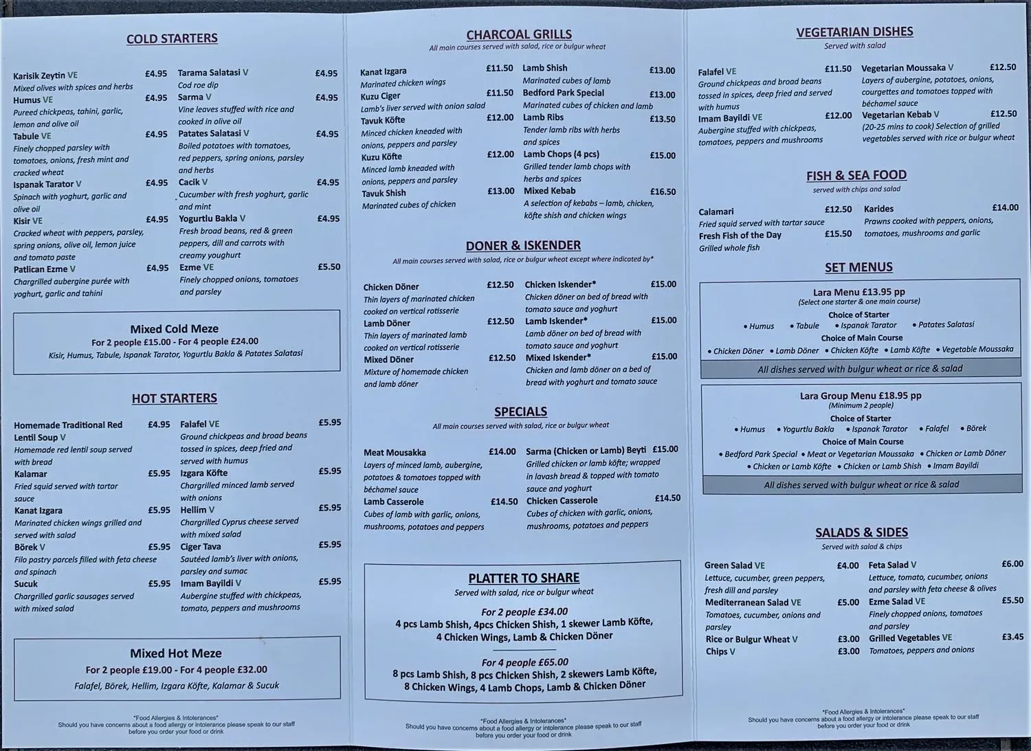 Menu 1