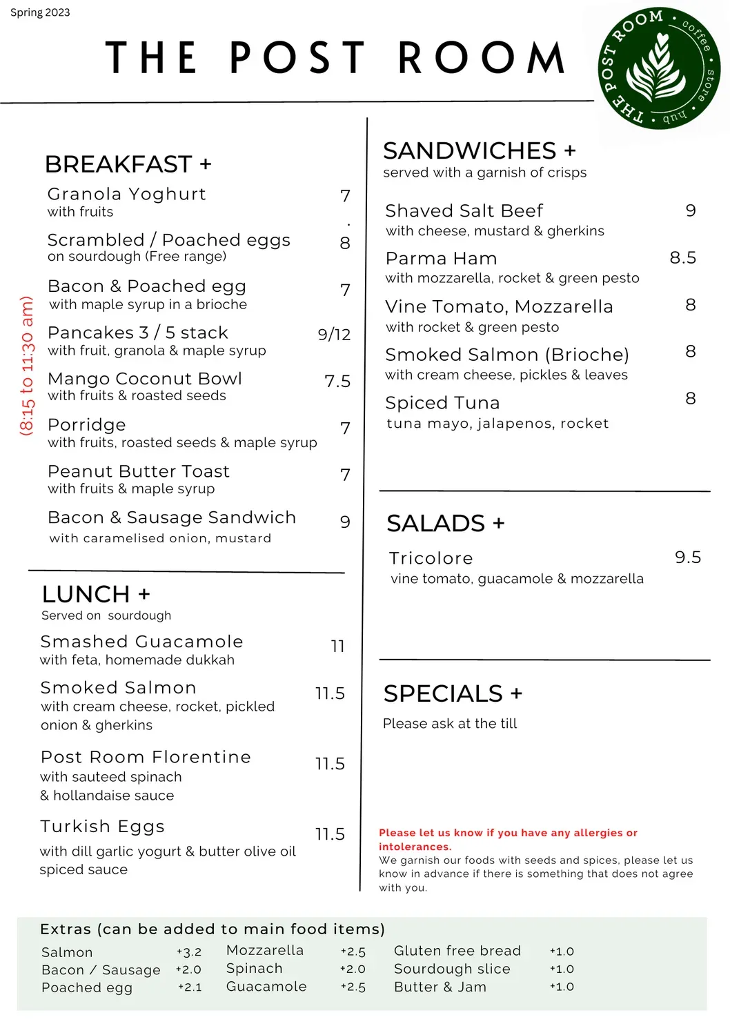 Menu 1