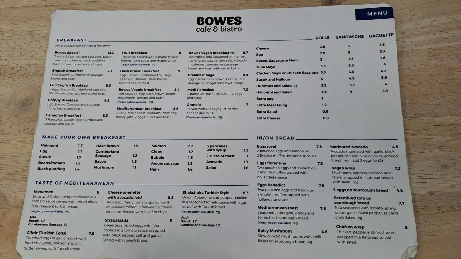 Menu 1