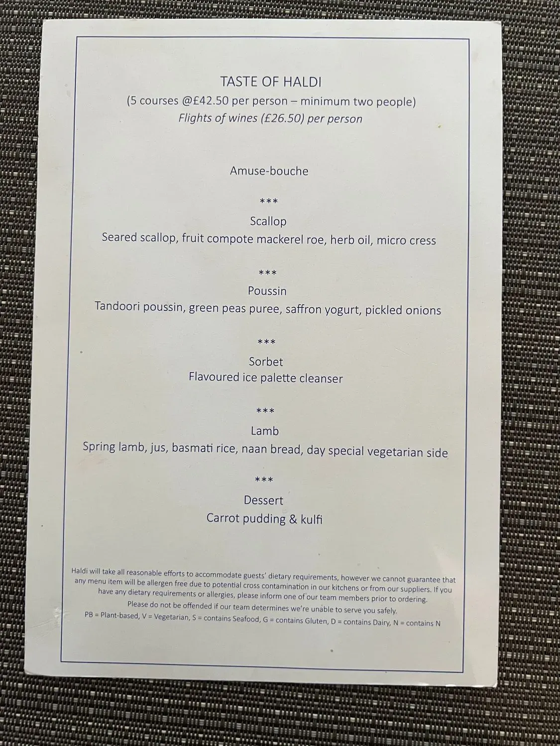 Menu 1