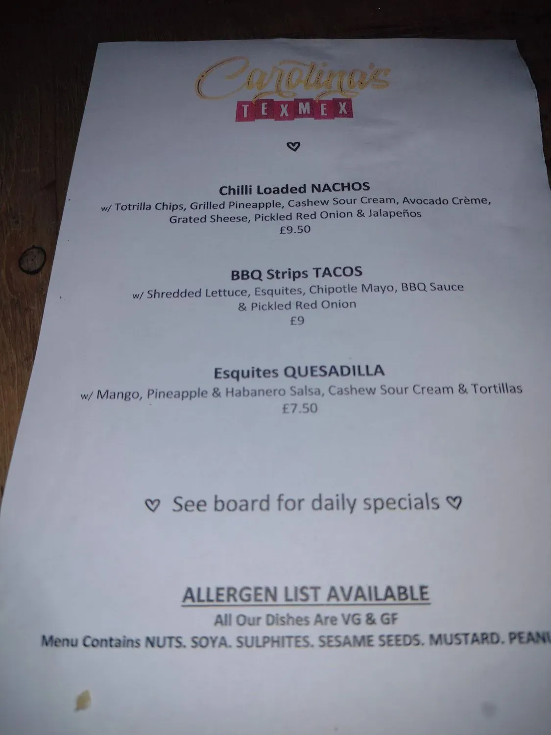 Menu 2