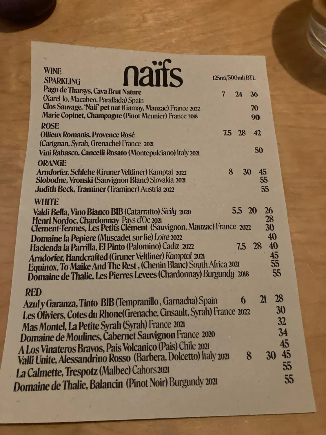 Menu 1