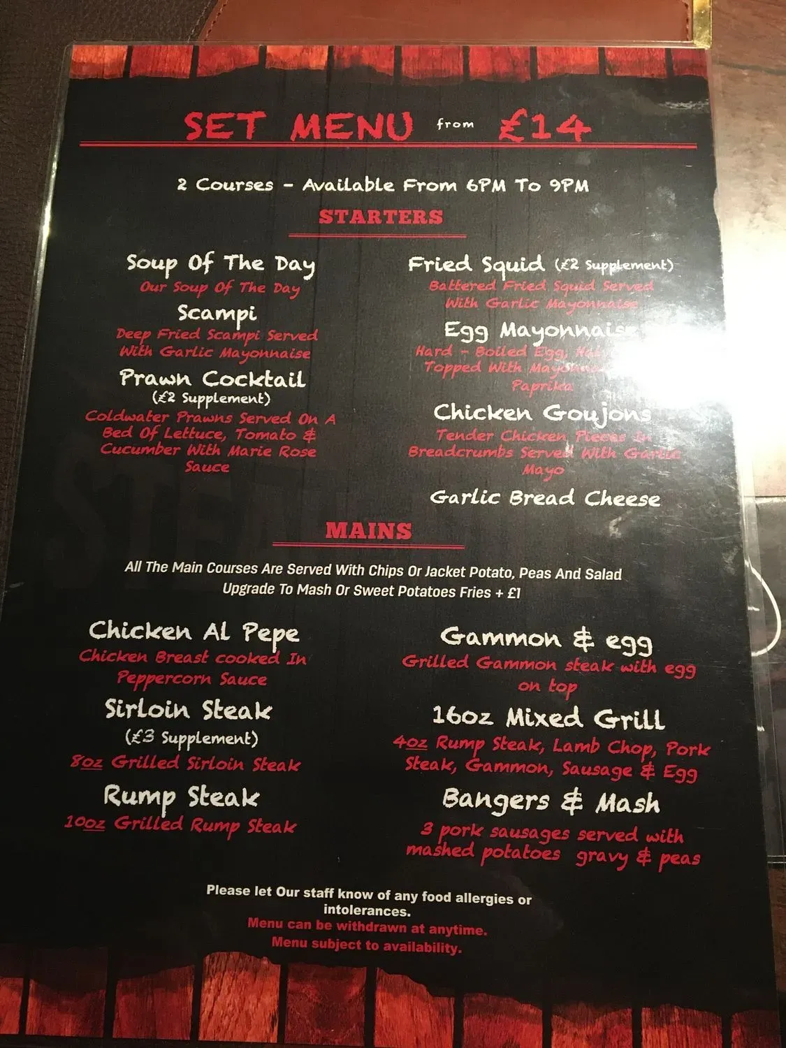 Menu 1