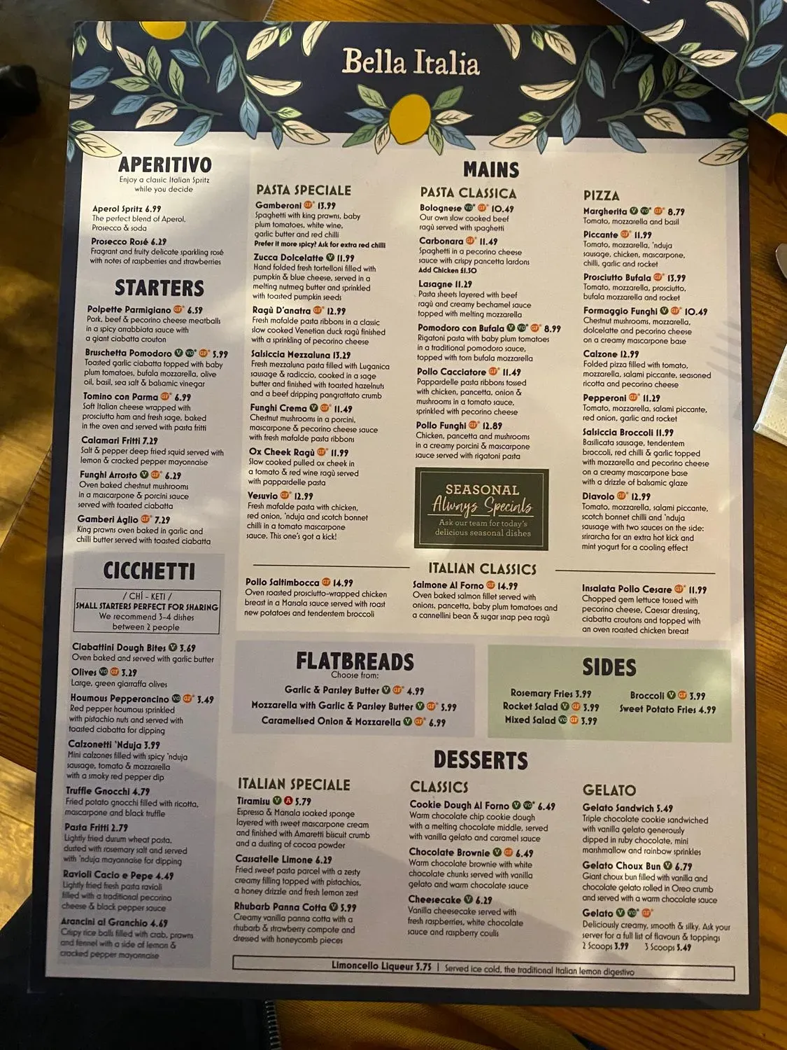 Menu 1