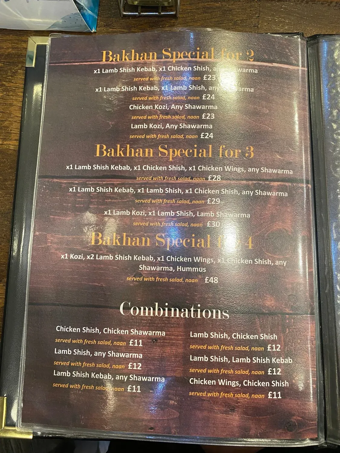 Menu 2