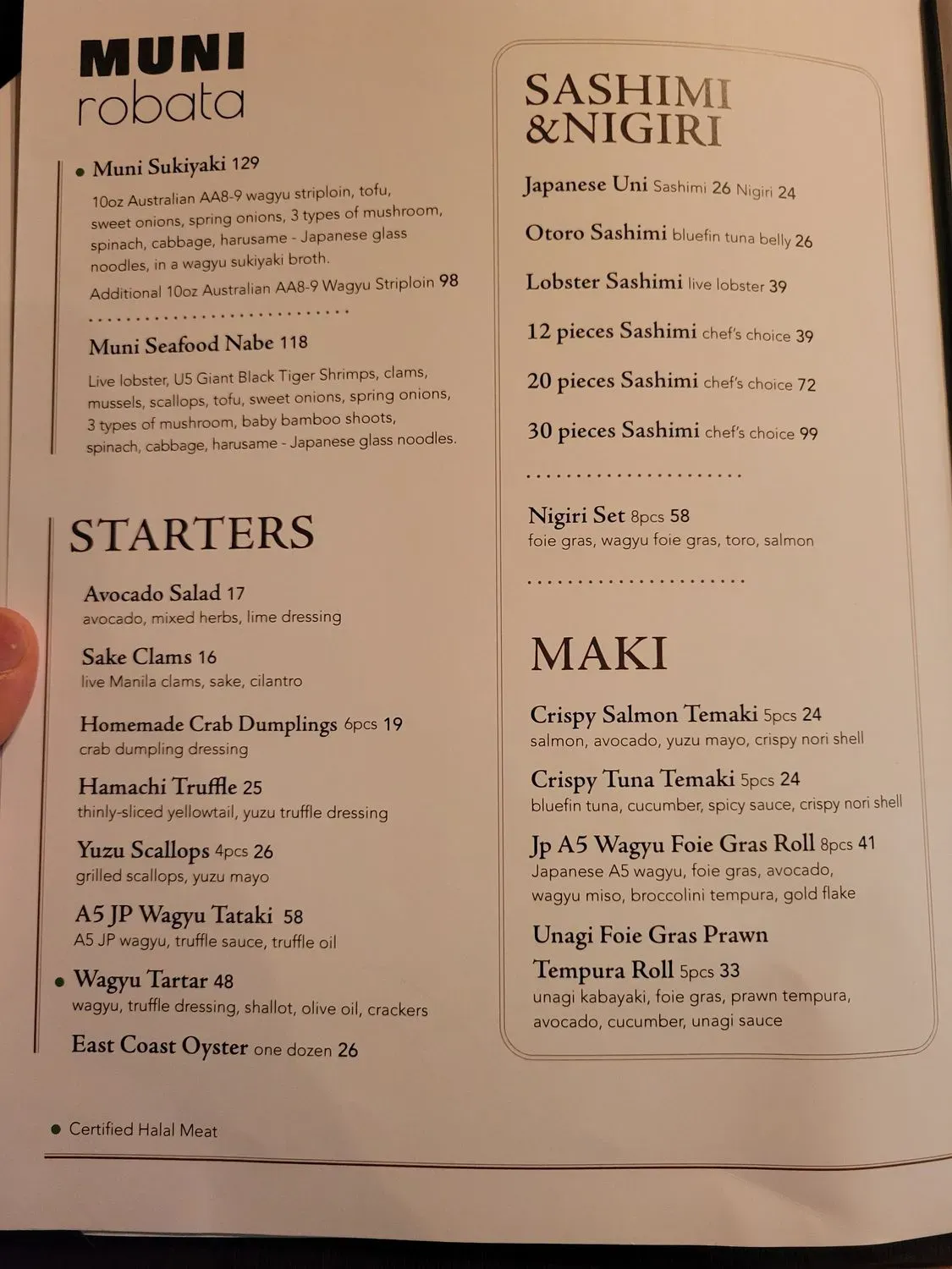 Menu 2