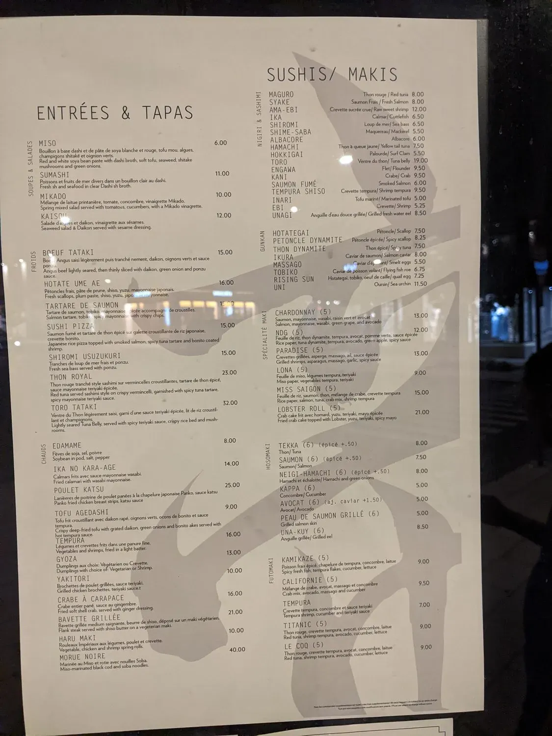 Menu 1