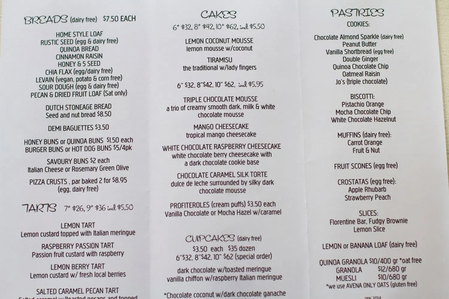 Menu 1