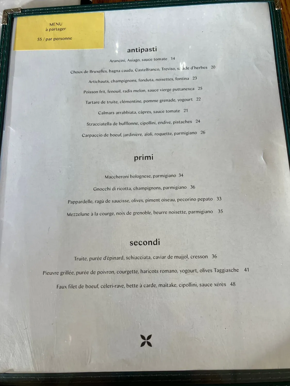 Menu 1