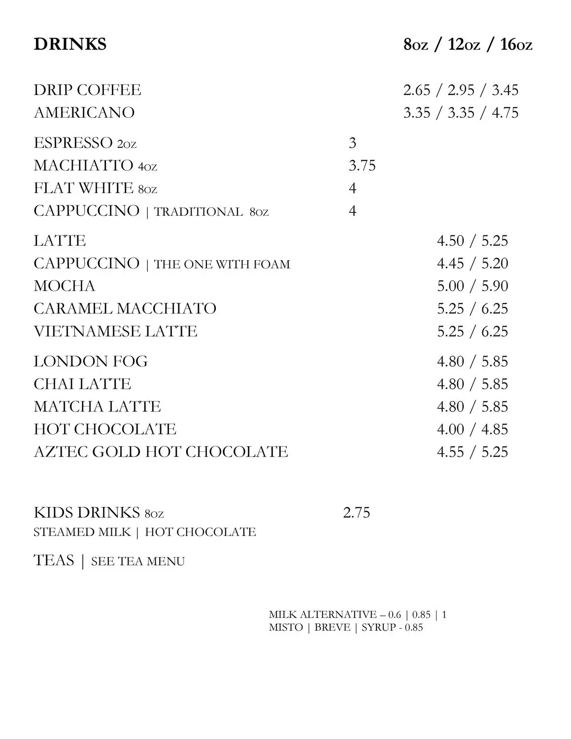 Menu 2