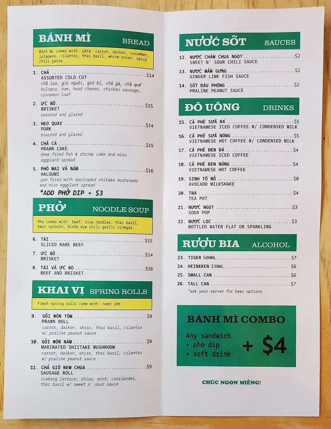 Menu 2