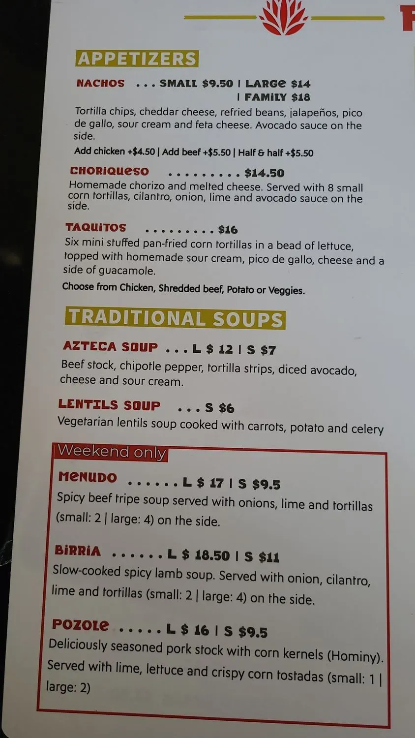 Menu 2