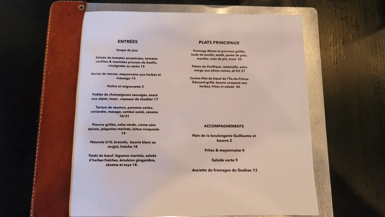 Menu 2