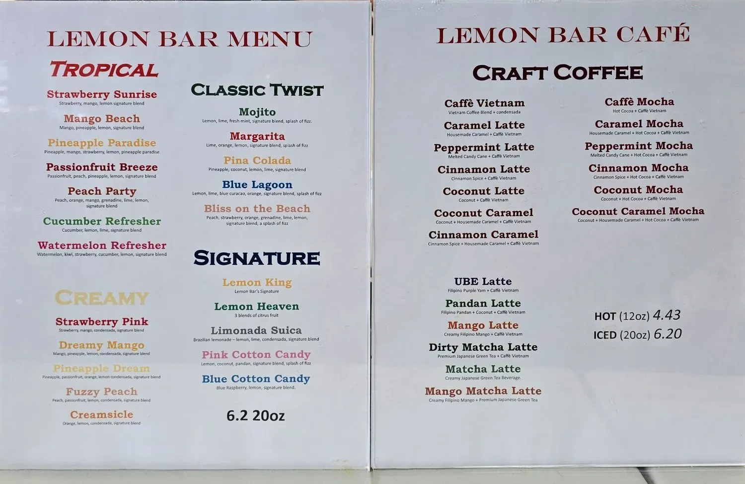 Menu 1