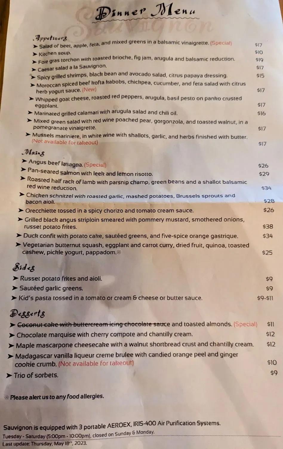 Menu 2