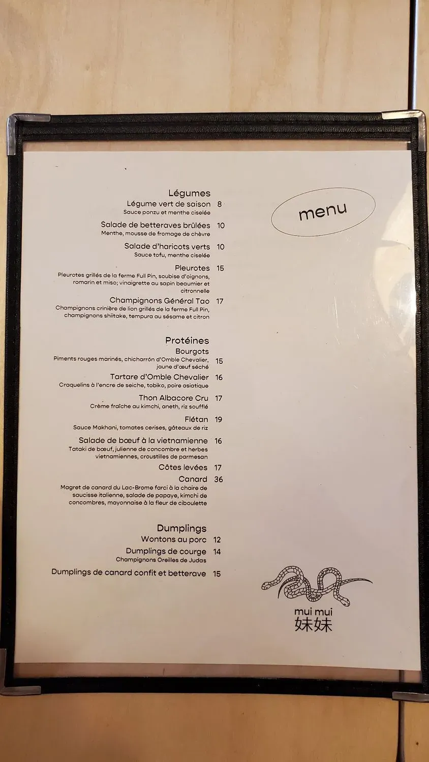 Menu 2