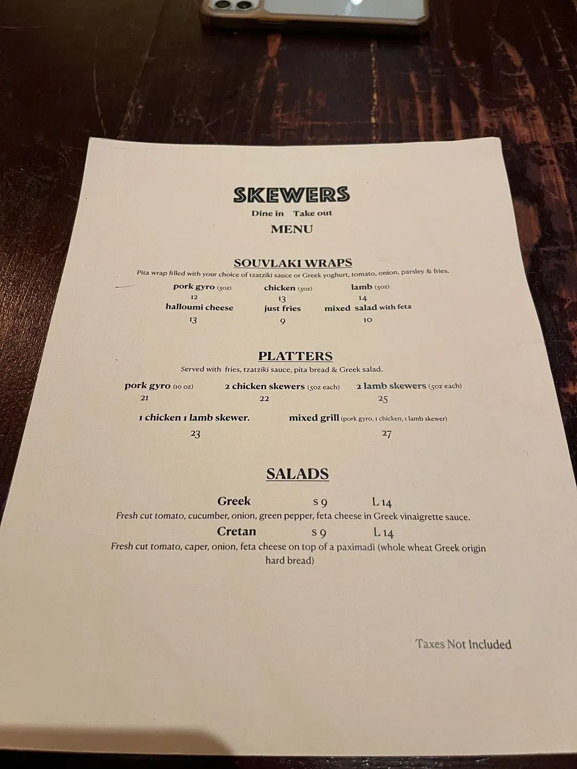 Menu 3