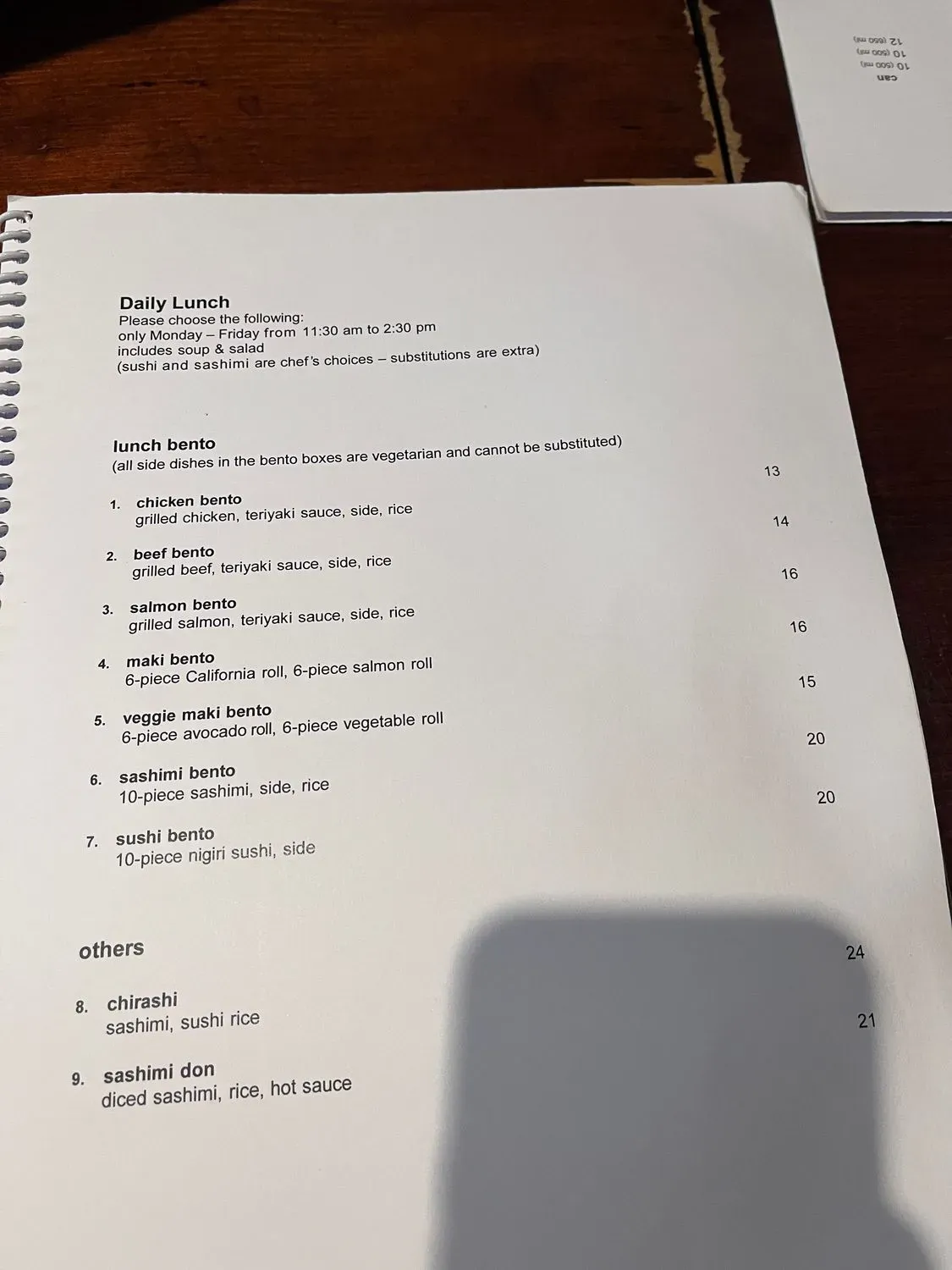 Menu 3