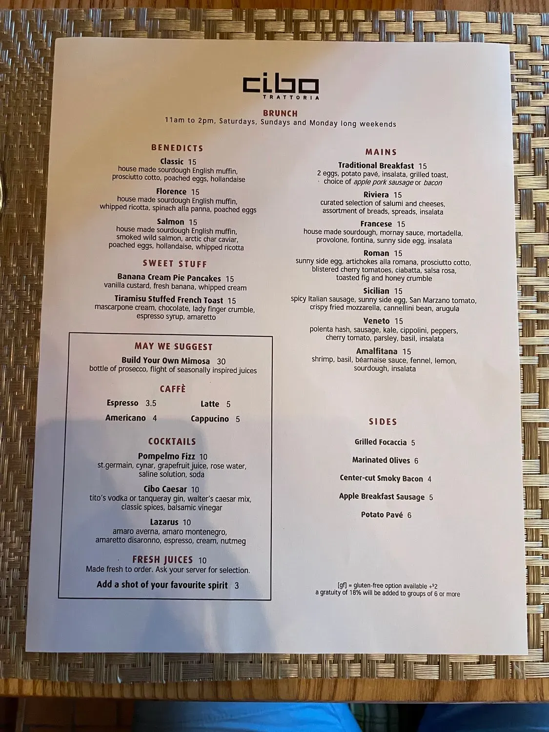 Menu 1