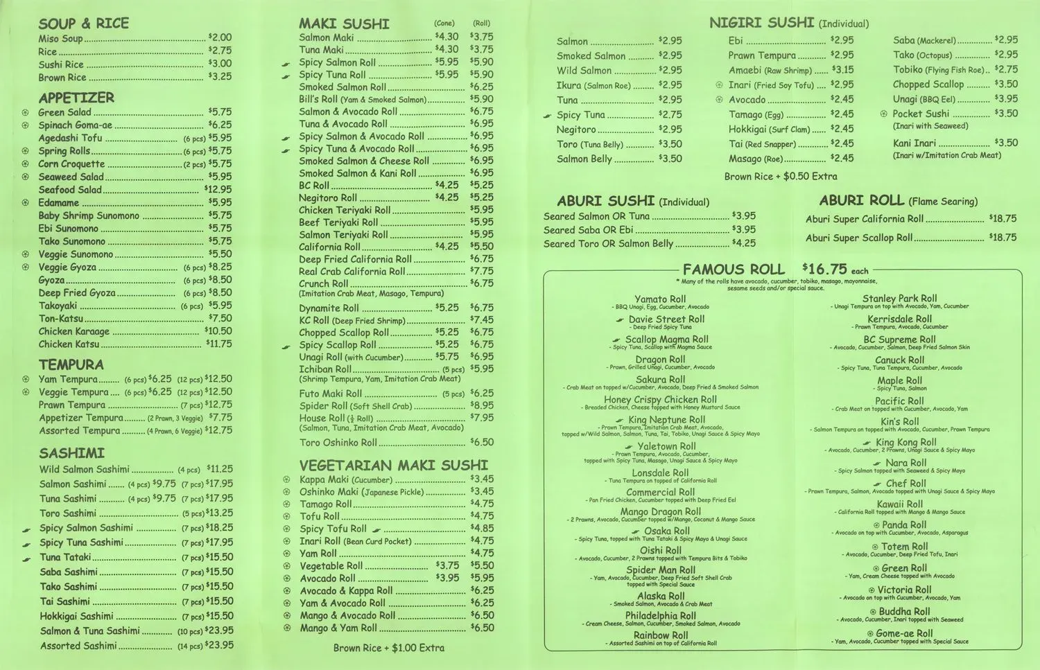 Menu 2