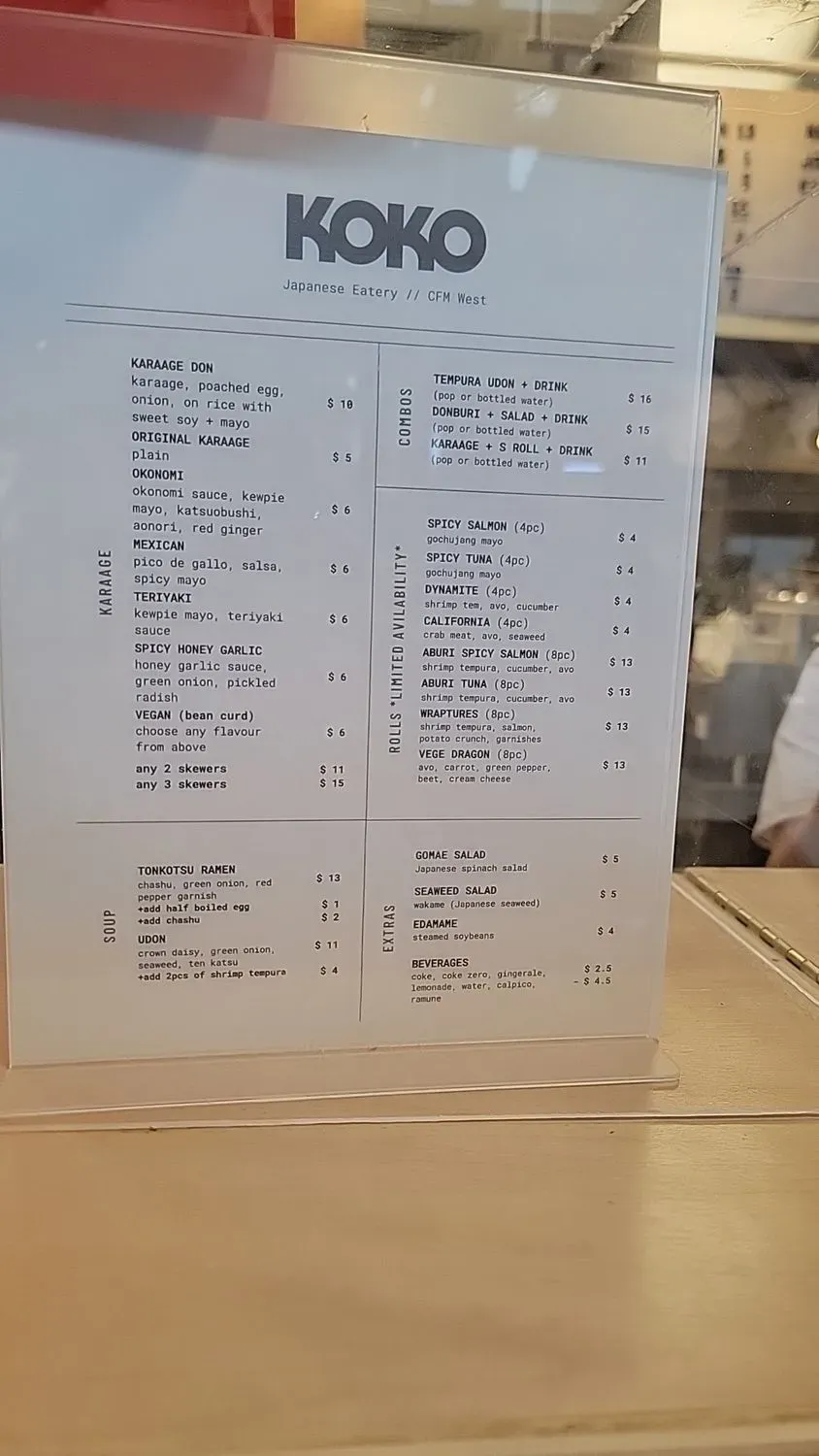 Menu 1