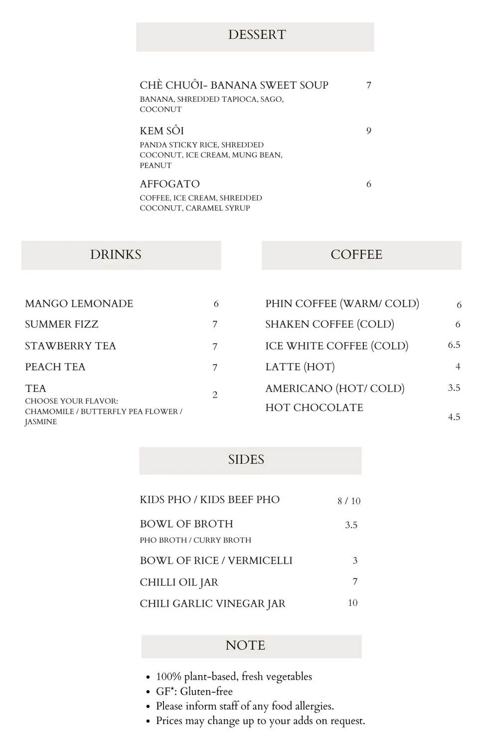 Menu 2