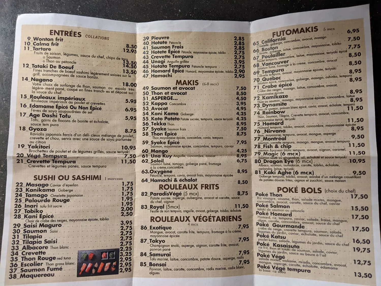 Menu 1