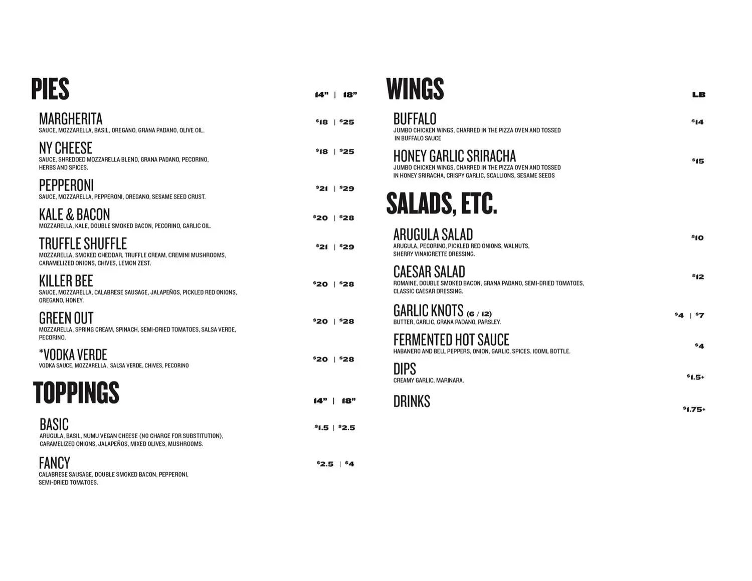 Menu 1