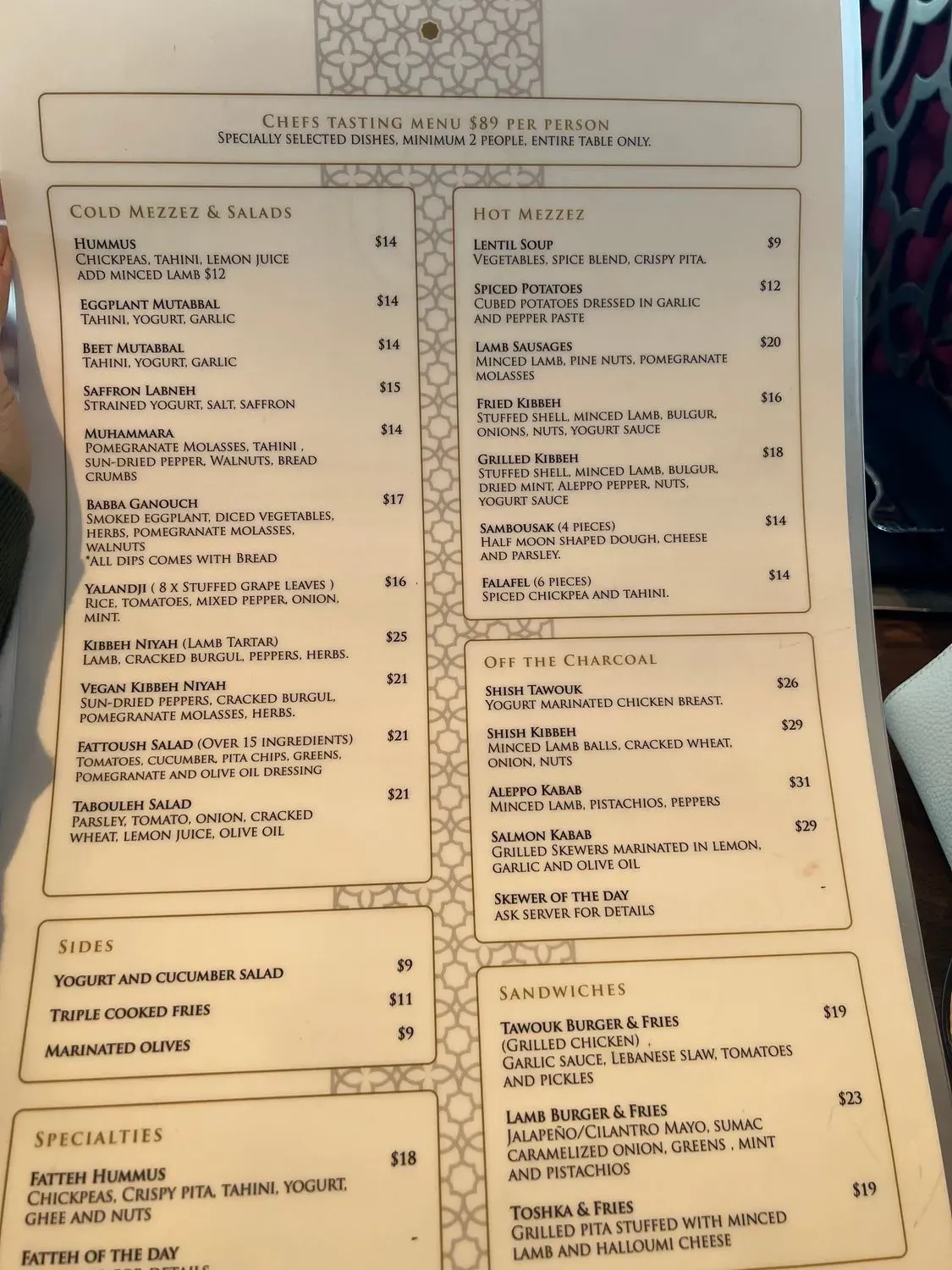 Menu 2