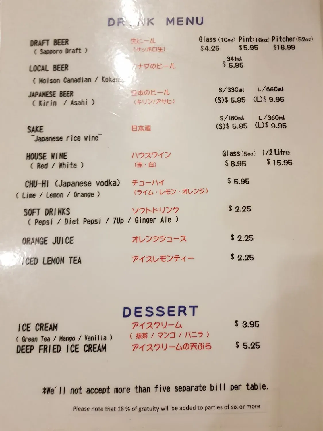 Menu 2