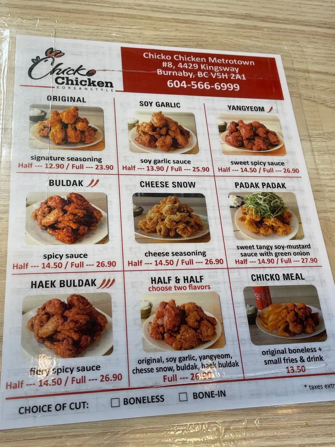 Menu 3