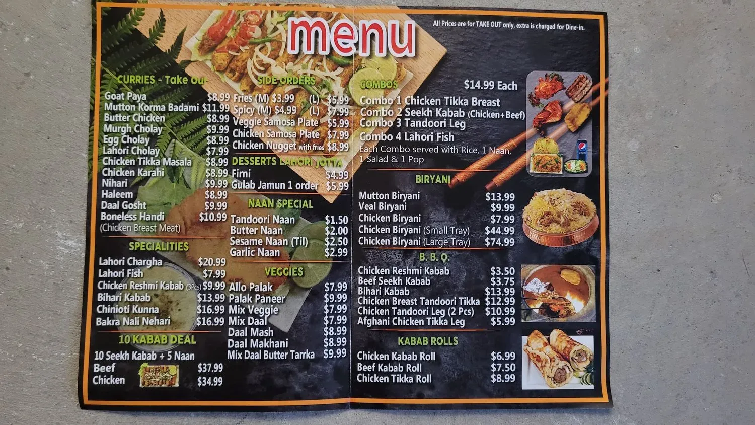 Menu 1