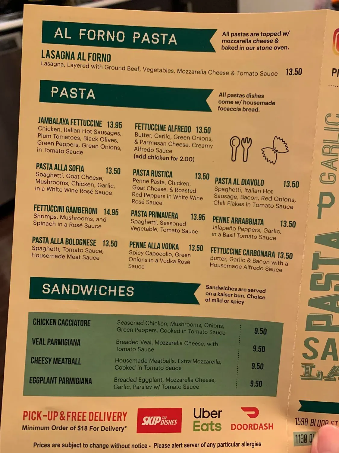 Menu 1