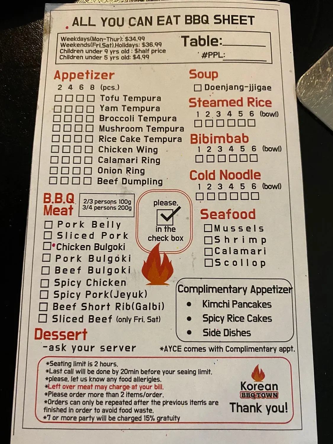 Menu 1