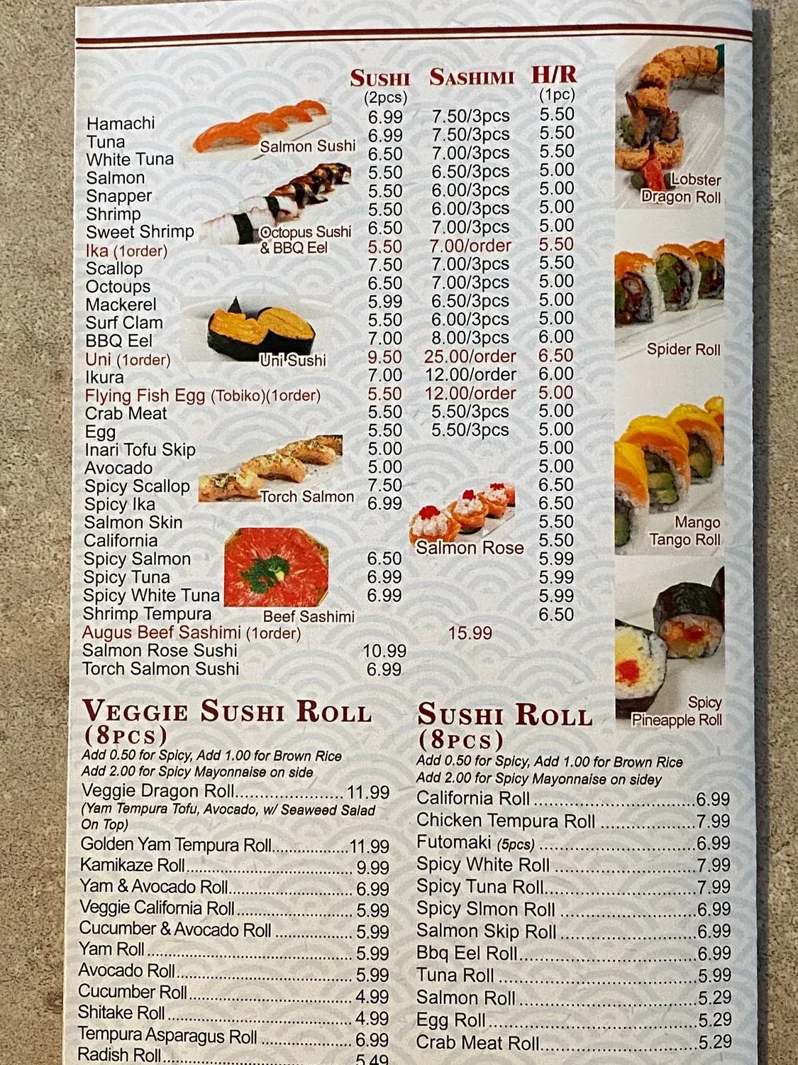 Menu 2