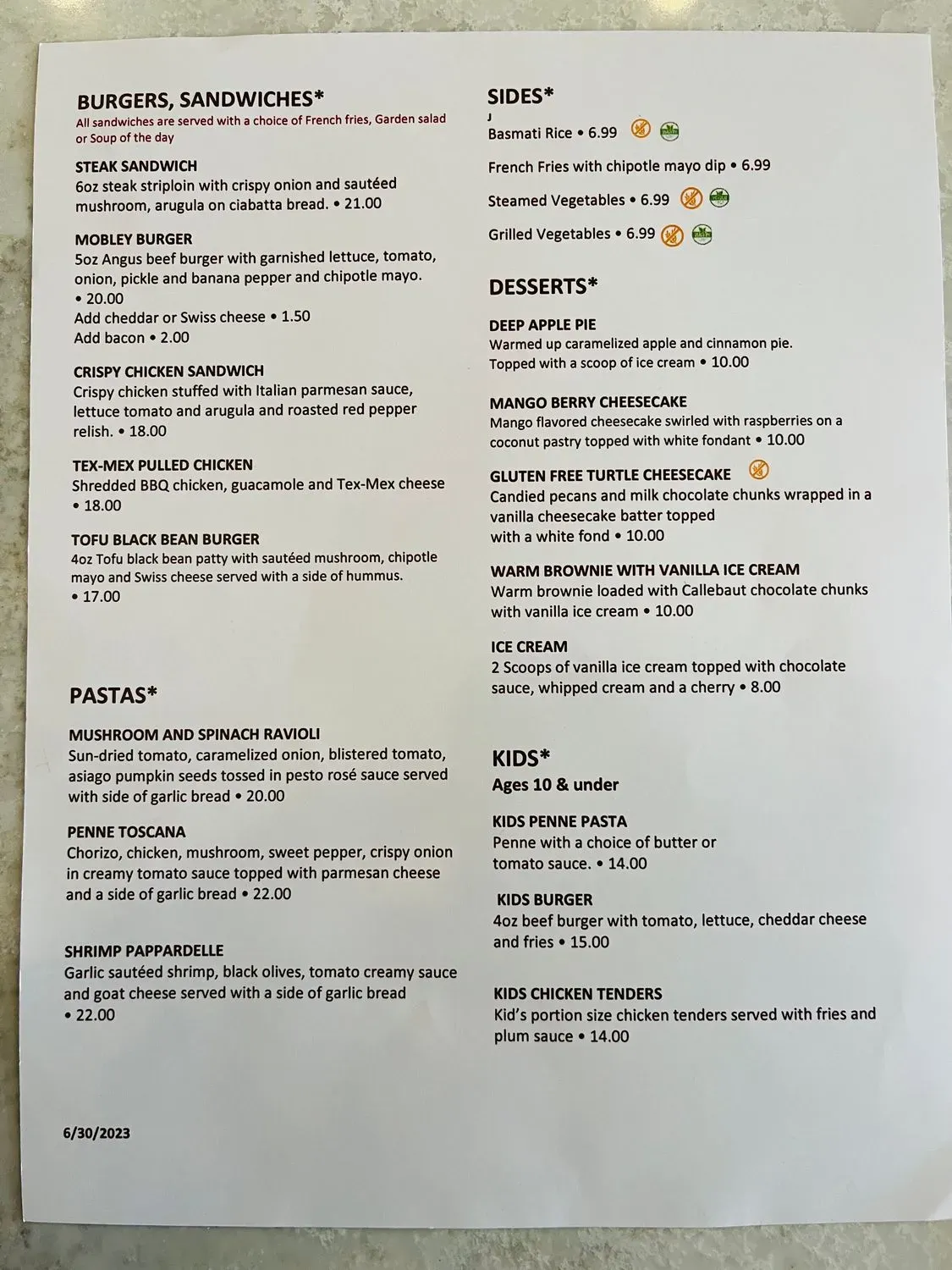 Menu 2