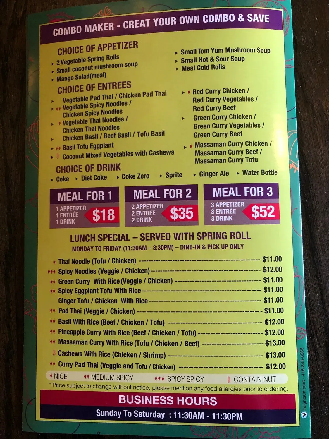 Menu 2