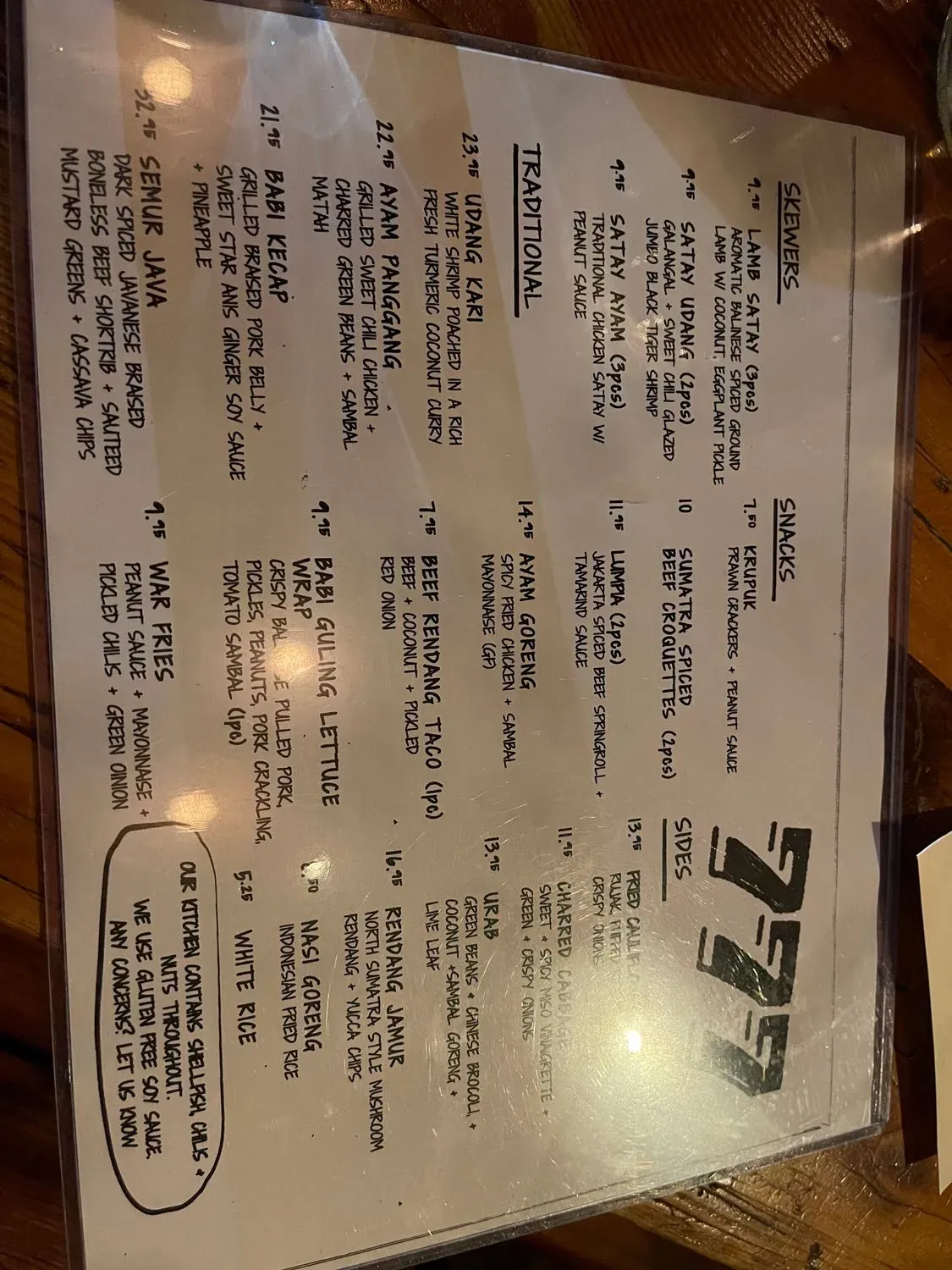 Menu 1