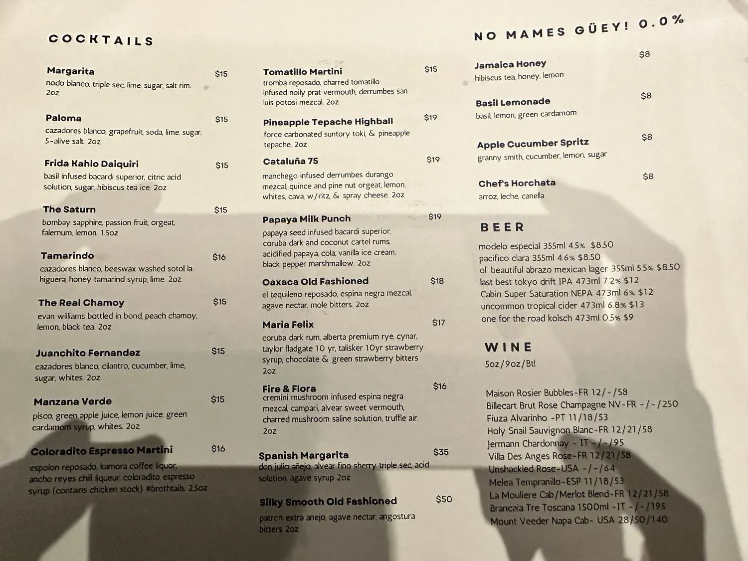 Menu 2