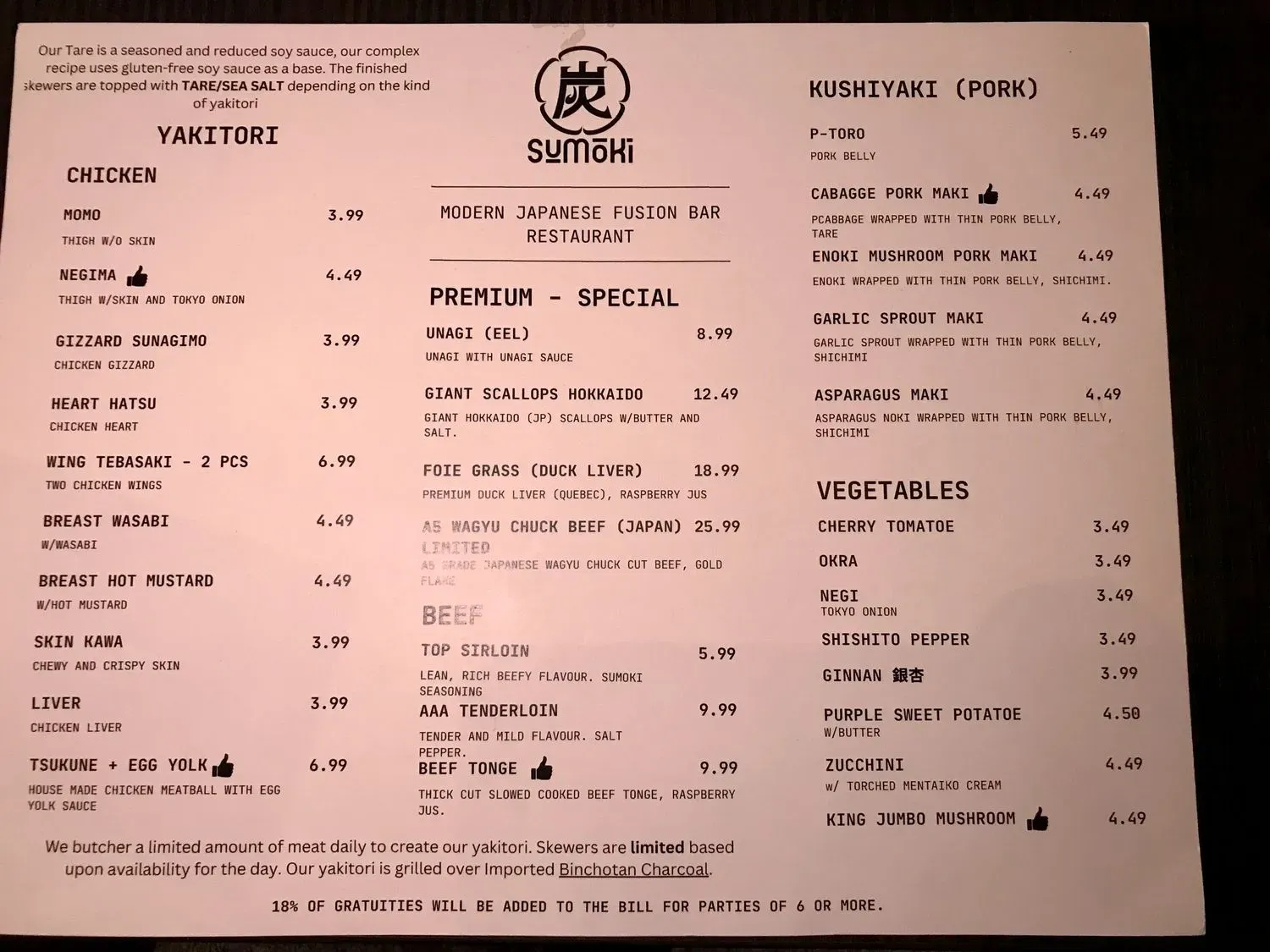 Menu 1