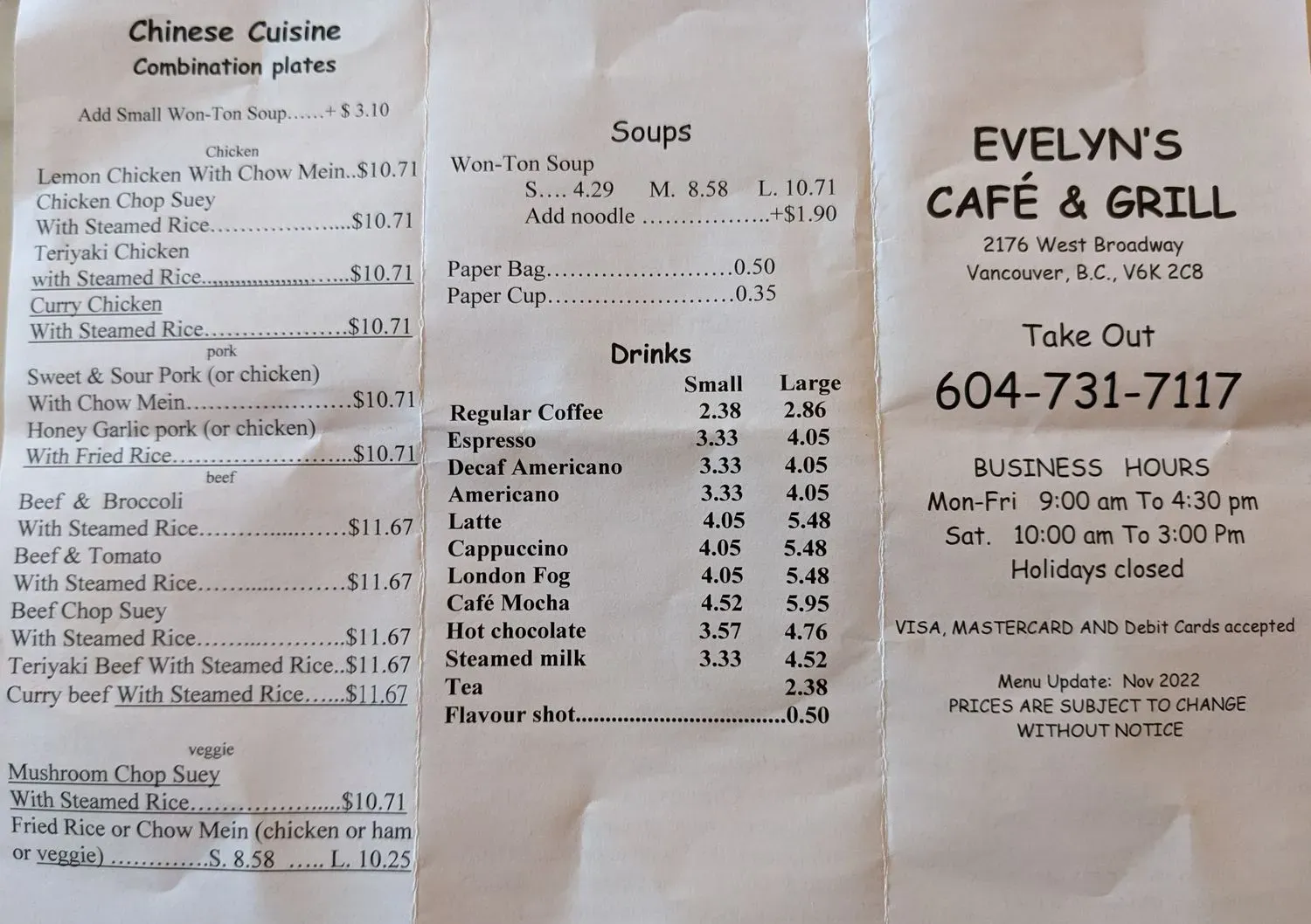 Menu 1