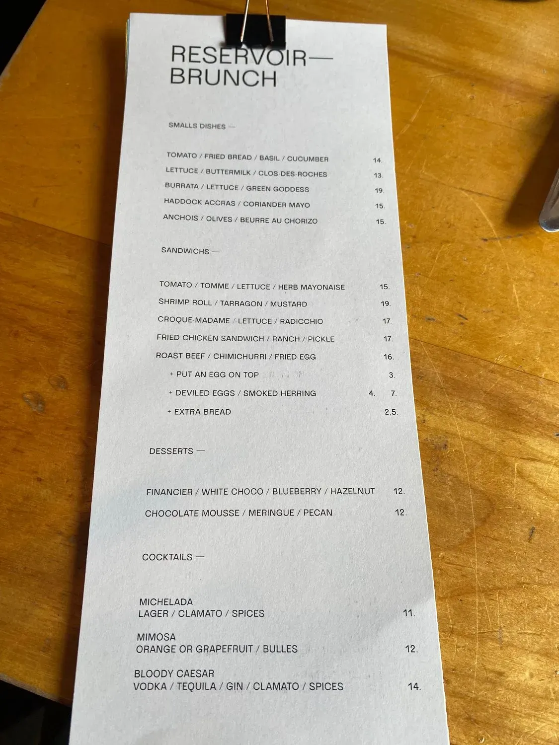 Menu 2