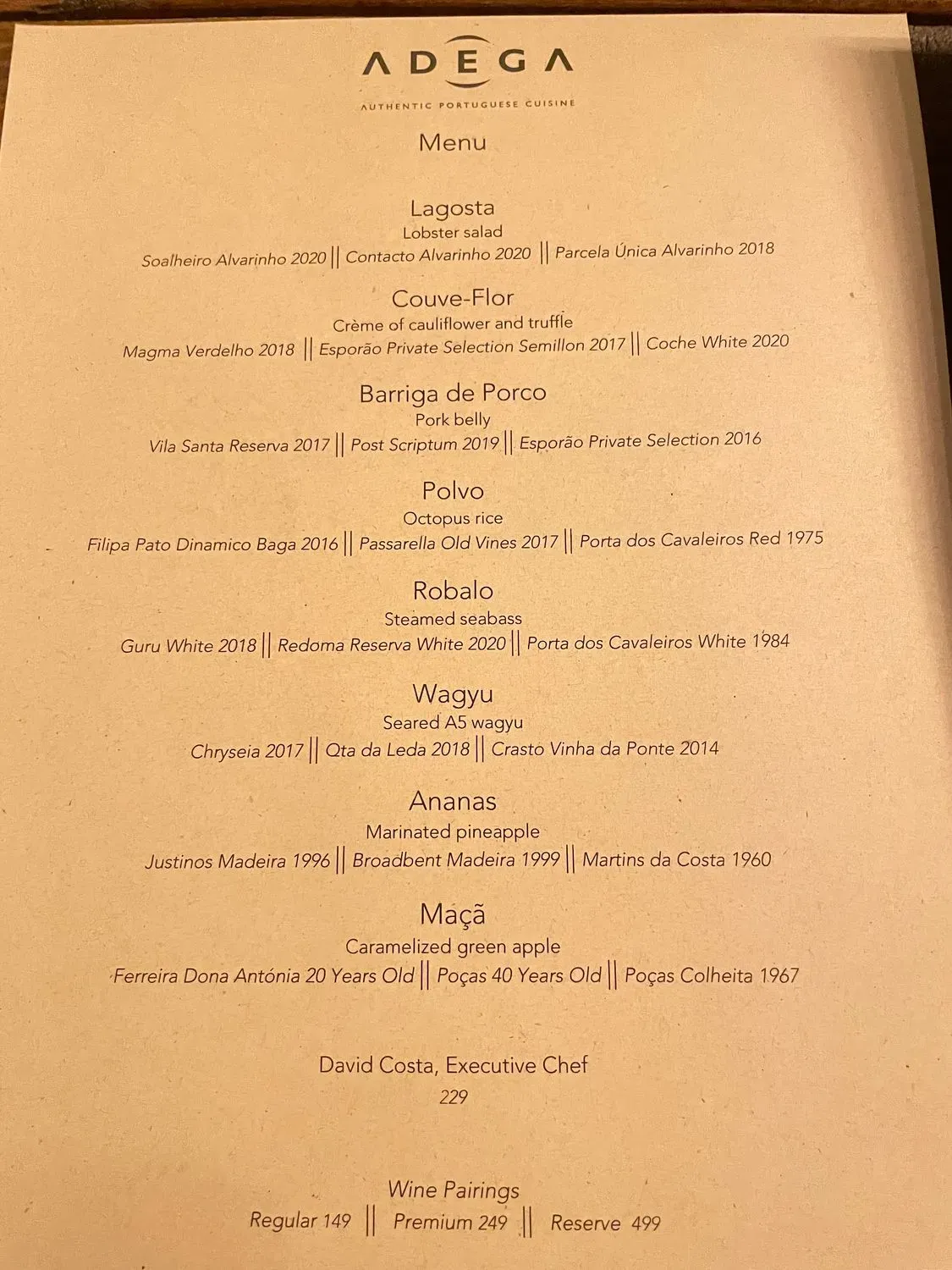 Menu 2